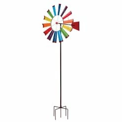 Regal Art & Gift 26 in. Windmill Spinner - Rainbow