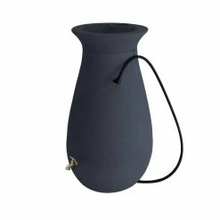 Algreen Cascata 65 Gal. Rain Barrel in Slate Grey