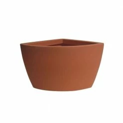 Algreen Hampton Corner 26 in. x 24 in. x 20 in. Terracotta Plastic Planter