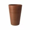 Algreen Valencia 16 in. Round Textured Terra Cotta Polystone Planter
