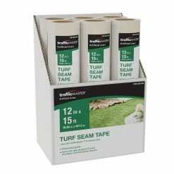 TrafficMaster 1 ft. x 15 ft. Artificial Grass Turf Seam Tape Roll, White -Algreen Sales Store trafficmaster artificial grass tools 50 343 4f 1000