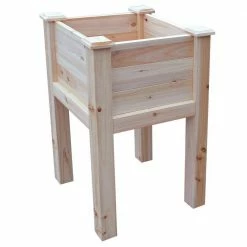 Leisure Season Square 18 in. x 18 in. Cedar Raised Garden Bed 8 Leisure Season Square 18 in. x 18 in. Cedar Raised Garden Bed -Algreen Sales Store unfinished wood leisure season elevated garden beds rgbh1818 1f 1000