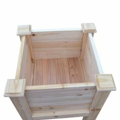 Leisure Season Square 18 in. x 18 in. Cedar Raised Garden Bed 7 Leisure Season Square 18 in. x 18 in. Cedar Raised Garden Bed -Algreen Sales Store unfinished wood leisure season elevated garden beds rgbh1818 4f 1000