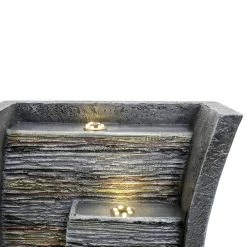 Watnature 39.3 in. Resin Contemporary Curves Garden Fountain, Modern Lighted Indoor Outdoor Fountain with LED Lights 12 Watnature 39.3 in. Resin Contemporary Curves Garden Fountain, Modern Lighted Indoor Outdoor Fountain with LED Lights -Algreen Sales Store watnature freestanding fountains b ff1008a fa 1000