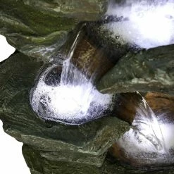 Watnature 31.4 in. Resin Rockery Showering Outdoor Waterfall Fountain with LED Lights for Patio, Garden, House and Office 13 Watnature 31.4 in. Resin Rockery Showering Outdoor Waterfall Fountain with LED Lights for Patio, Garden, House and Office -Algreen Sales Store watnature freestanding fountains b gpf210014 76 1000