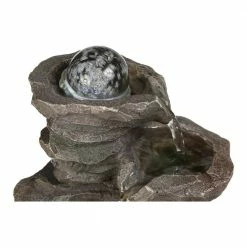 Watnature 9.8 in. Resin-Rock Cascading Tabletop Water Fountain, 4-Tier Relaxation Waterfall Feature with LED Lights and Ball 12 Watnature 9.8 in. Resin-Rock Cascading Tabletop Water Fountain, 4-Tier Relaxation Waterfall Feature with LED Lights and Ball -Algreen Sales Store watnature freestanding fountains b ls 8819 fa 1000