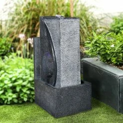 Watnature 24.4 in. Resin Indoor Outdoor Bubbler Pillar Fountain, Modern Sphere Zen Outdoor Floor Water Fountain with LED Lights 12 Watnature 24.4 in. Resin Indoor Outdoor Bubbler Pillar Fountain, Modern Sphere Zen Outdoor Floor Water Fountain with LED Lights -Algreen Sales Store watnature freestanding fountains b szy s13054 fa 1000