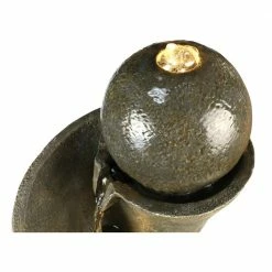 Watnature 24 in. Outdoor Waterfall Garden Fountain Modern Sphere Patio Floor Fountain, Curved LED Fountain for Garden, House Decor -Algreen Sales Store watnature freestanding fountains gpf180053 76 1000