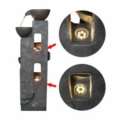 Watnature 5-Tiers Outdoor Water Fountains with LED Lights, 39 in. Floor Standing Waterfall Fountains for Garden, Patio, Porch -Algreen Sales Store watnature freestanding fountains gpf200028 fa 1000