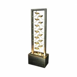 Watnature 43.5in Garden Fountain Outdoor - Multi-Tier Metal Fountain with LED Light for Indoor Outdoor (River Stones Included) 12 Watnature 43.5in Garden Fountain Outdoor - Multi-Tier Metal Fountain with LED Light for Indoor Outdoor (River Stones Included) -Algreen Sales Store watnature freestanding fountains tqx t21003a fa 1000