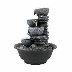 Watnature 10.6 in. Resin Relaxation Tabletop Fountain for Indoor Cascading Bowl Fountain with LED Lights for House Office 12 Watnature 10.6 in. Resin Relaxation Tabletop Fountain for Indoor Cascading Bowl Fountain with LED Lights for House Office -Algreen Sales Store watnature tabletop fountains b 22002 fa 1000