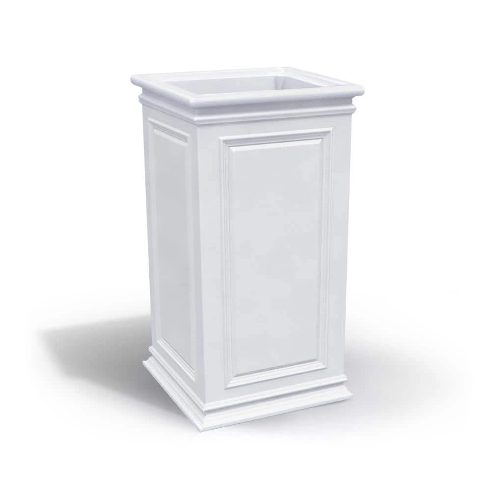 Algreen 27 in. White Plastic Covington Tall 1 Algreen 27 in. White Plastic Covington Tall